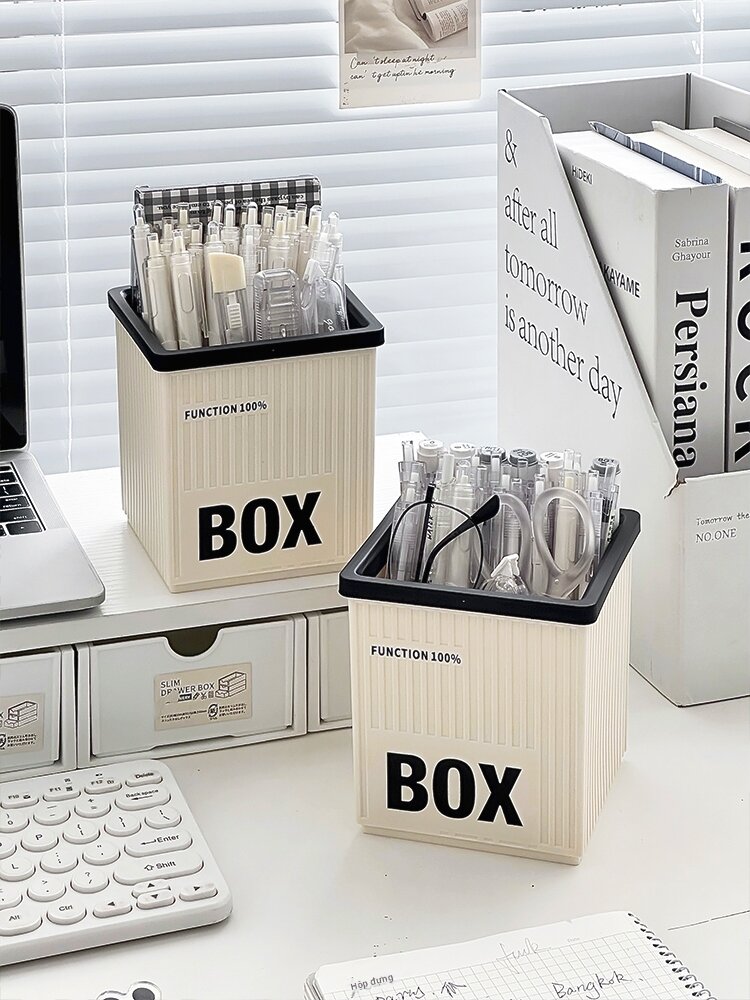 [Attractive Creative Desk Stationery Storage Box,Attractive Creative Desk Stationery Storage Box,] Giá 217,000 Đồng*Miễn phí vận chuyển