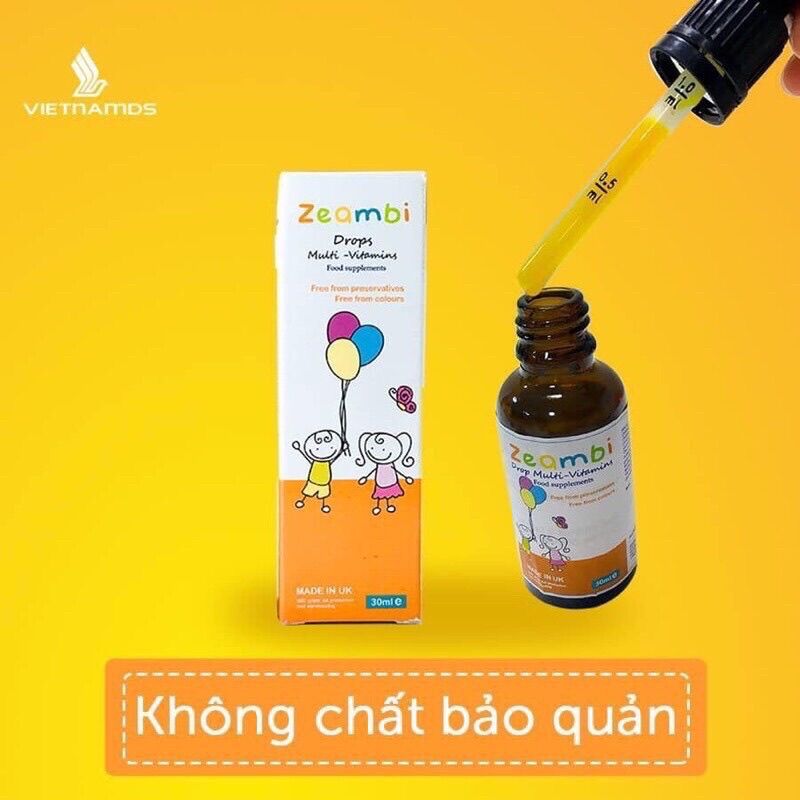 Vitamin Zeambi 30ml cho bé Từ Anh Quốc
