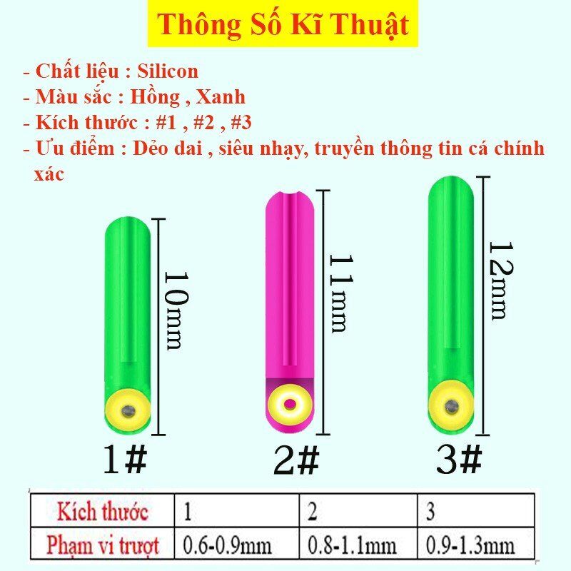chân cắm phao câu đài, chân cắm phao silicon