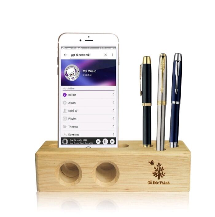 Đế đựng điện thoại - gỗ đức thành nd5.00002