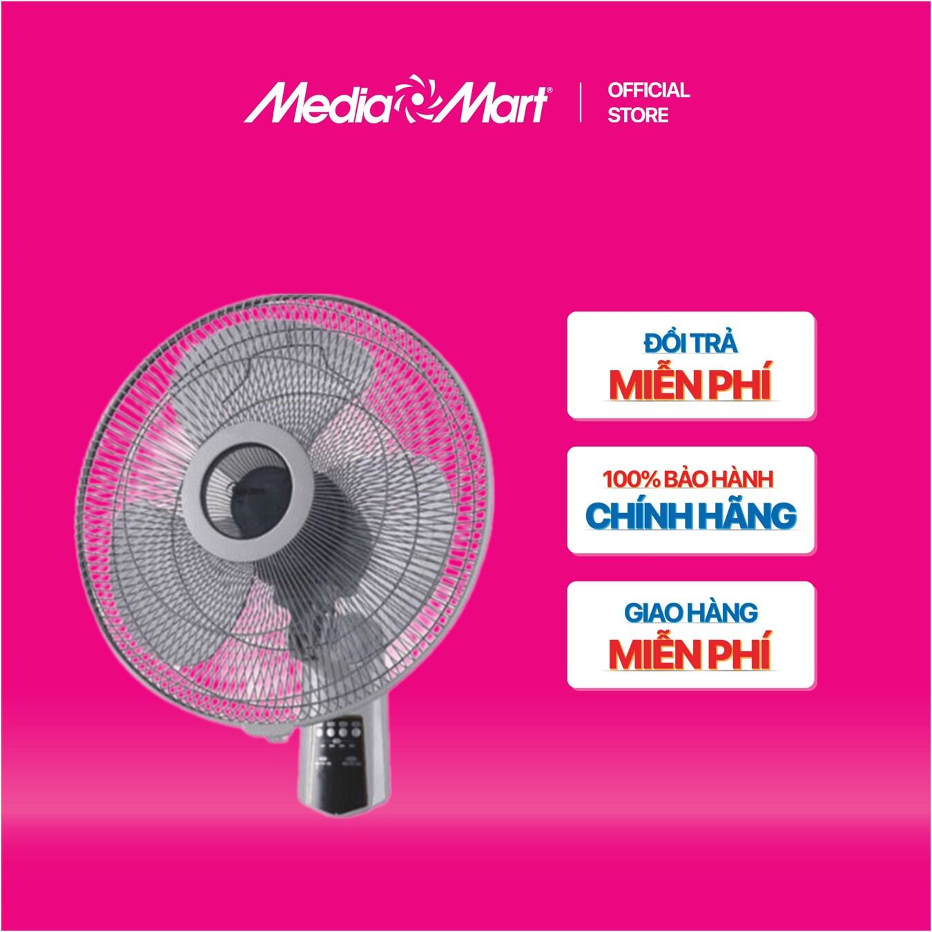 Quạt treo tường midea fw40-7jr-đk