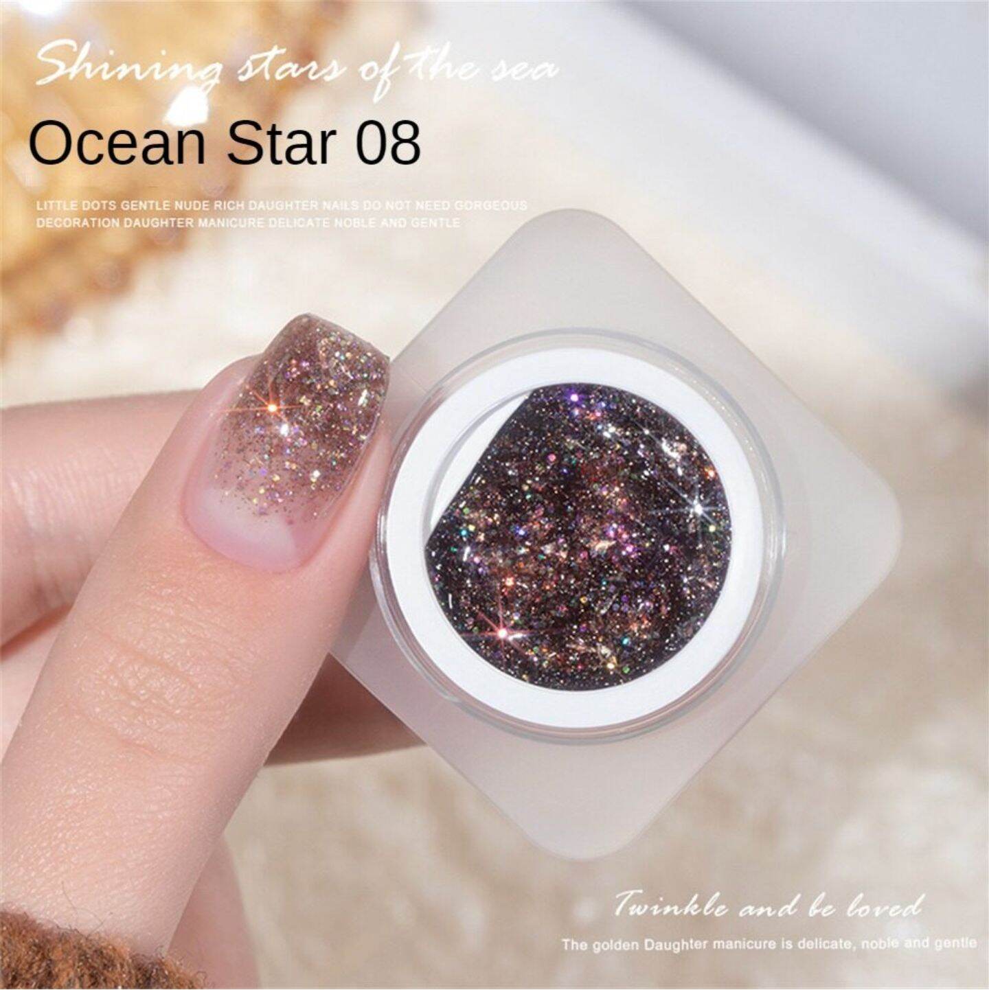 Gel nhũ khổng tước ánh sao vẽ móng sơn móng siêu sáng