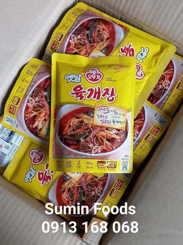 Canh thịt bò cay ăn liền 500g