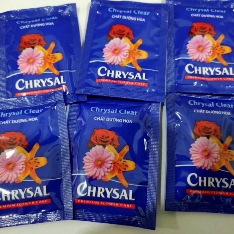 100 gói dưỡng hoa lâu tàn – tươi lâu Chrysal