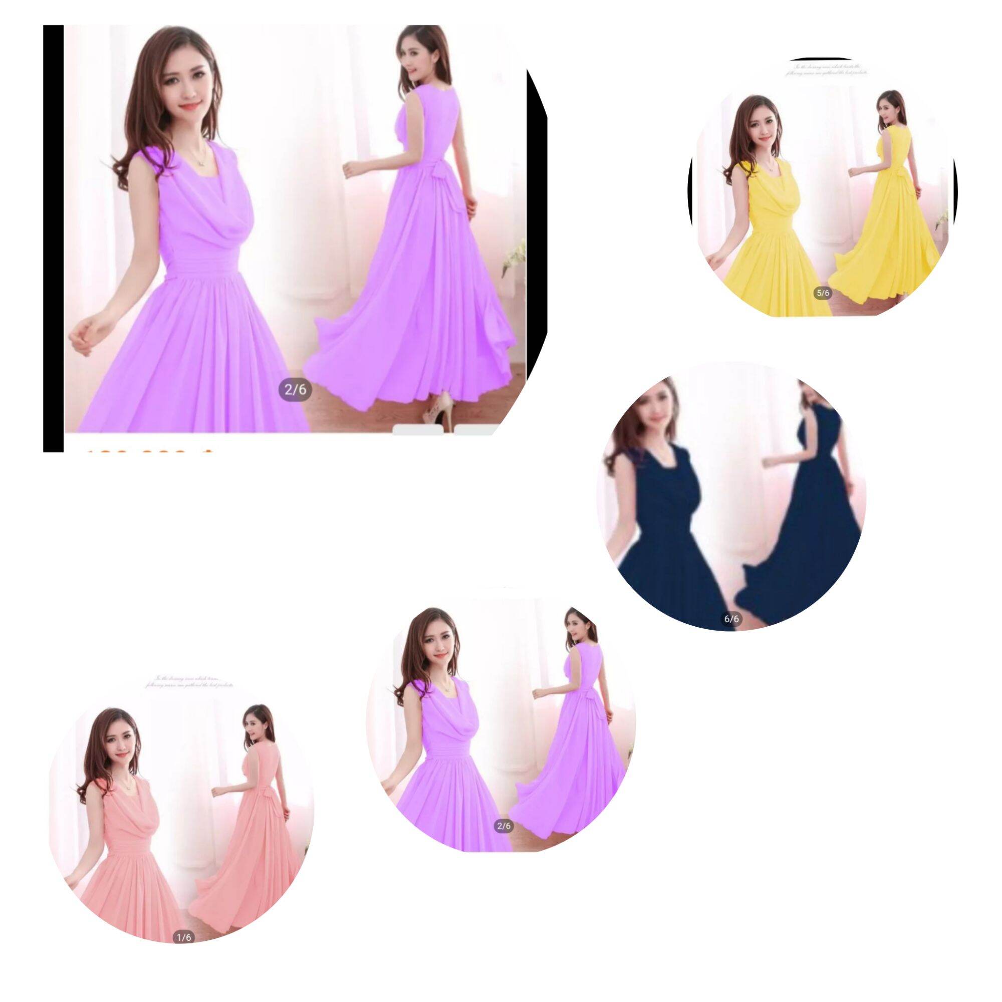 Đầm maxi cổ đổ (mã 49)