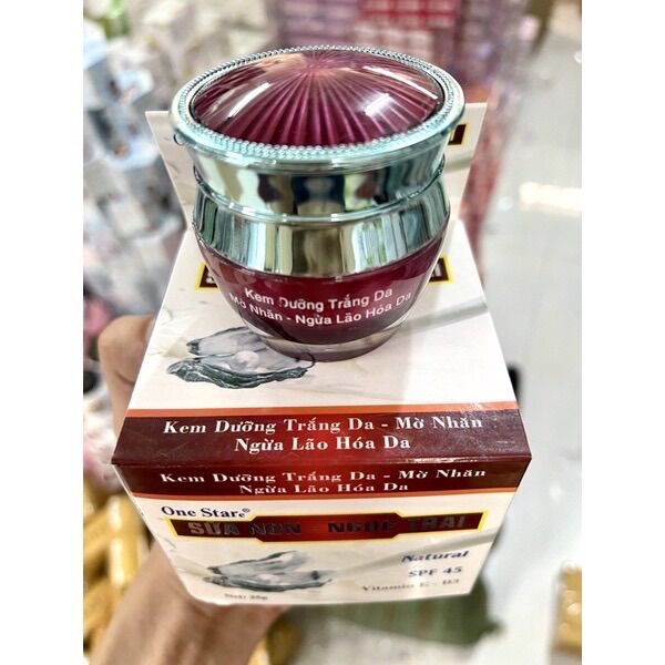 KEM SỮA NON NGỌC TRAI DƯỠNG TRẮNG MỜ NHĂN NGỪA LÃO HOÁ ONE STAR