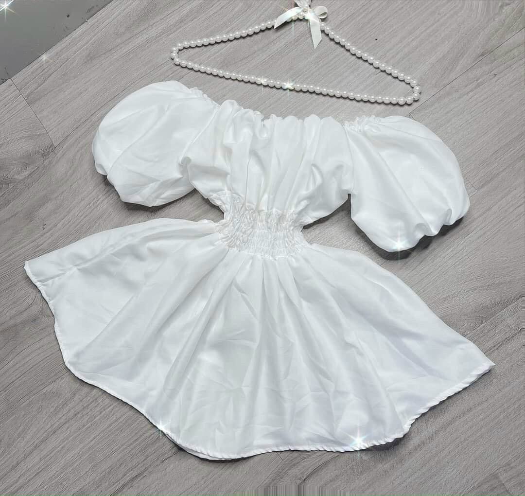 Áo trễ vai kiểu tay bí bo eo xinh đẹp b18 nhé
