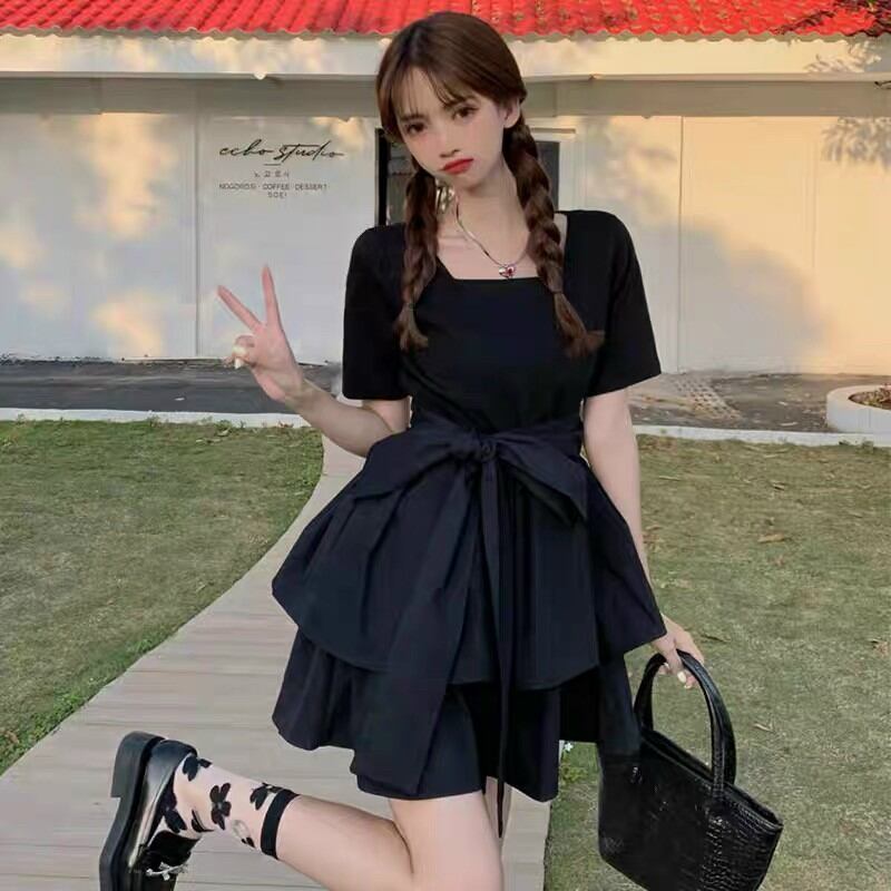 đầm bigsize cổ vuông