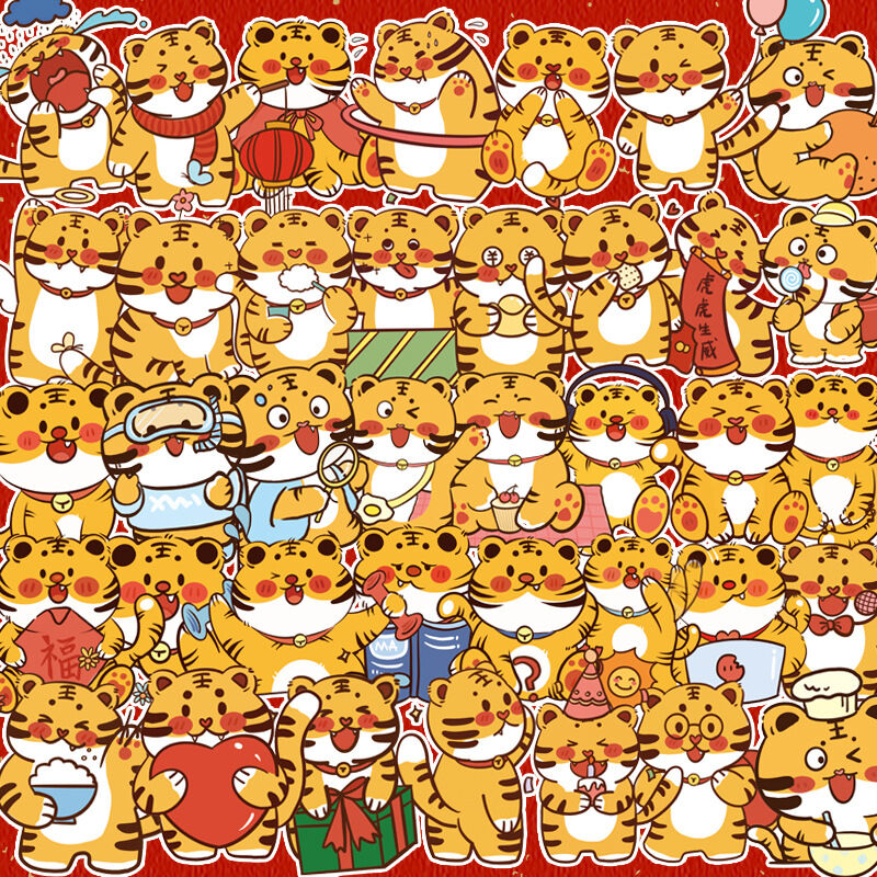 Set 50 miếng sticker hình dán chống nước