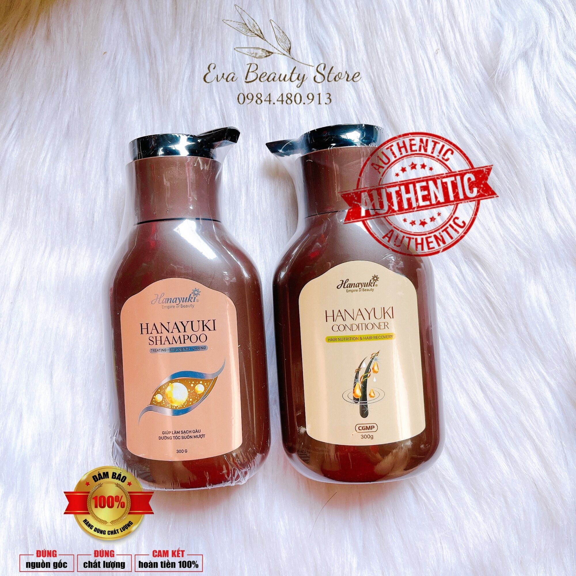 Combo dầu gội + dầu xả hanayuki