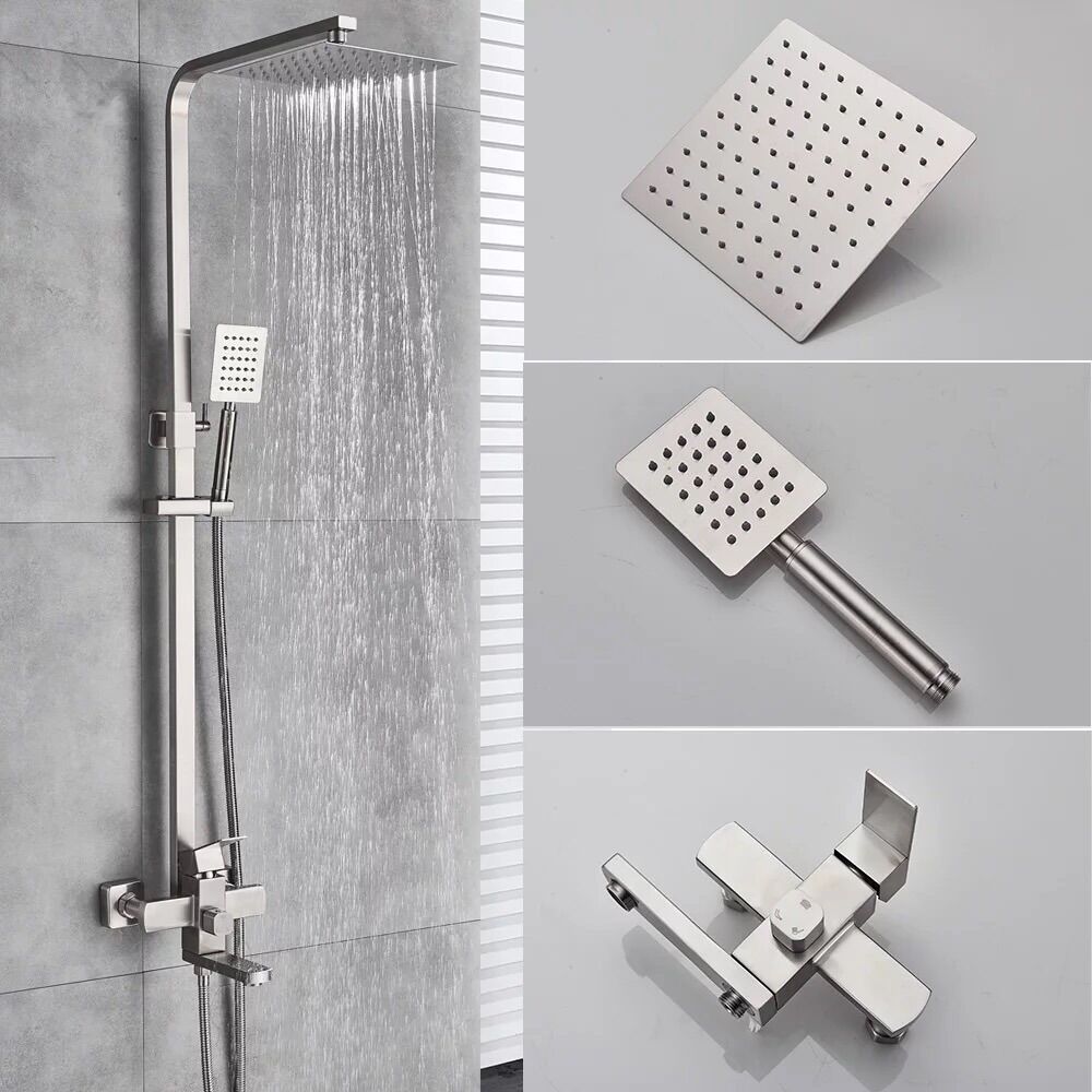 Sen tắm đứng, bộ sen tắm nóng lạnh thân vuông, bộ sen tắm đứng thân tròn, sen tắm tăng áp inox 304 sen tắm nóng lạnh, sen cây tắm inox 304, sen tắm inox 304 cao cấp nhập khẩu