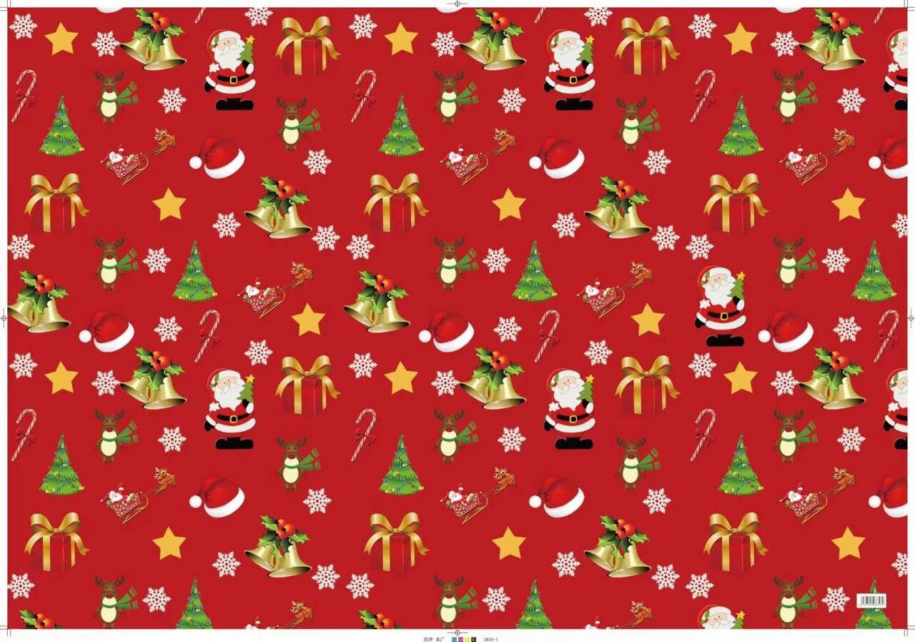 Sét 5 tờ giấy gói quà noel(Giao màu ngẫu nhiên như hình đăng)