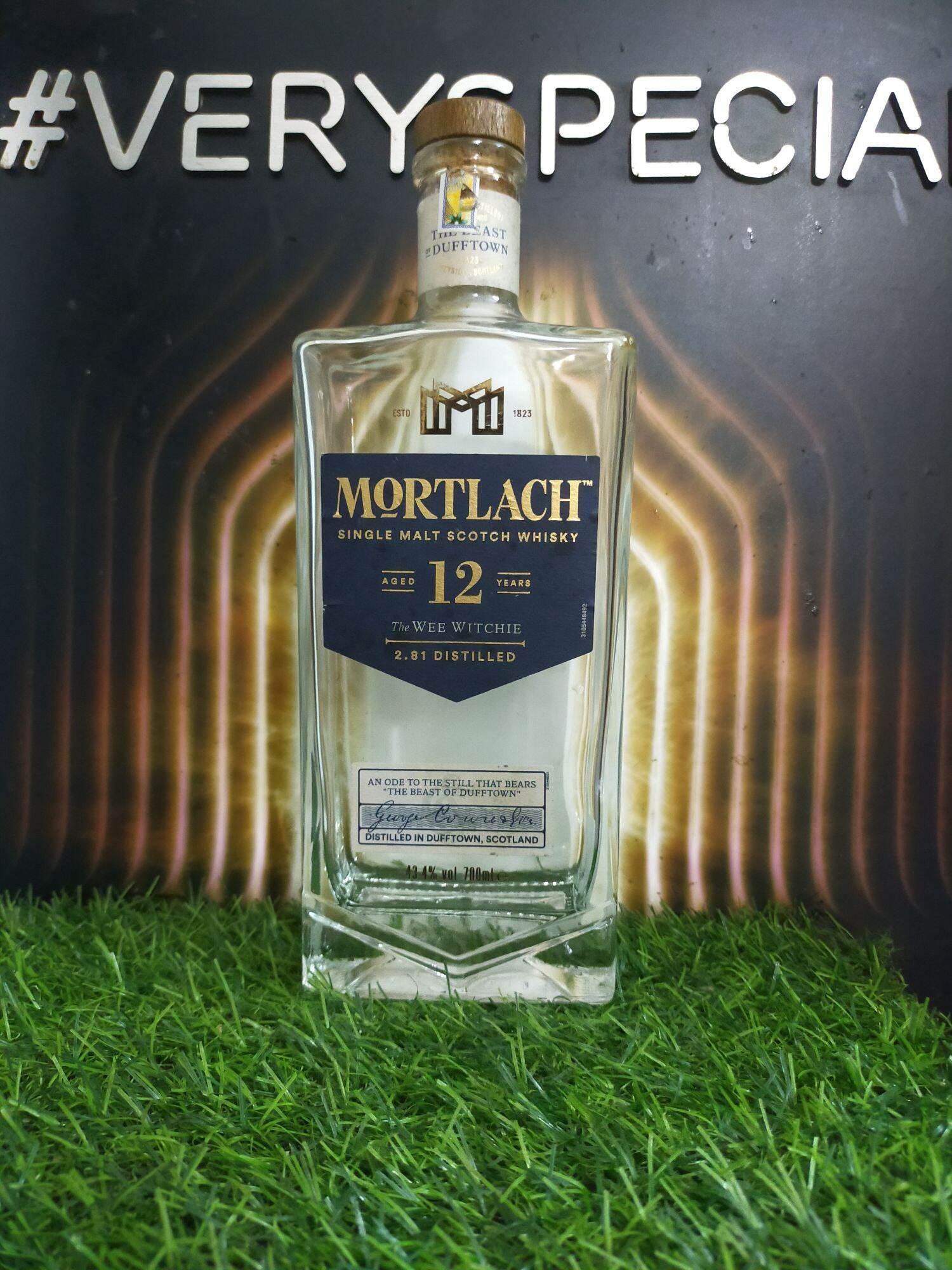 Vỏ chai Mortlach 12,16 trưng bày decor (chai rỗng)