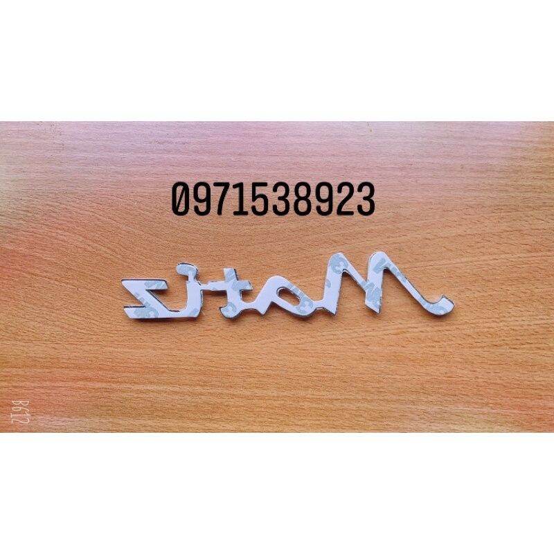 logo chữ DAEWOO MATIZ dán đuôi xe