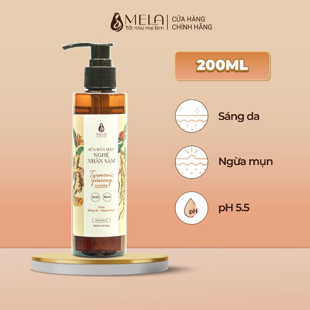 Sữa rửa mặt nghệ nhân sâm 200 ml