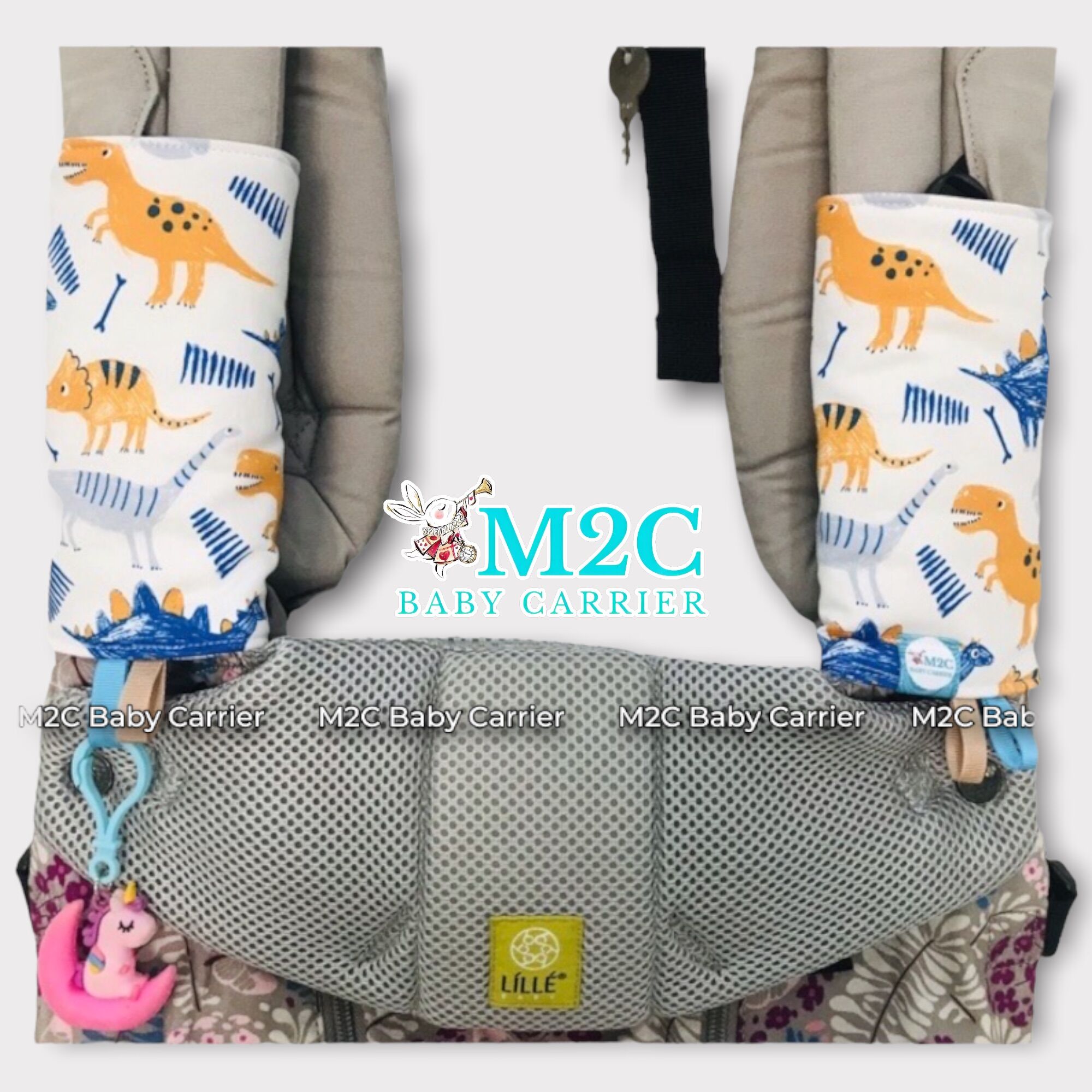 Bọc quai địu (teething pads) Ergo 360, Ergo Adapt, Lillebaby (made in Vietnam)