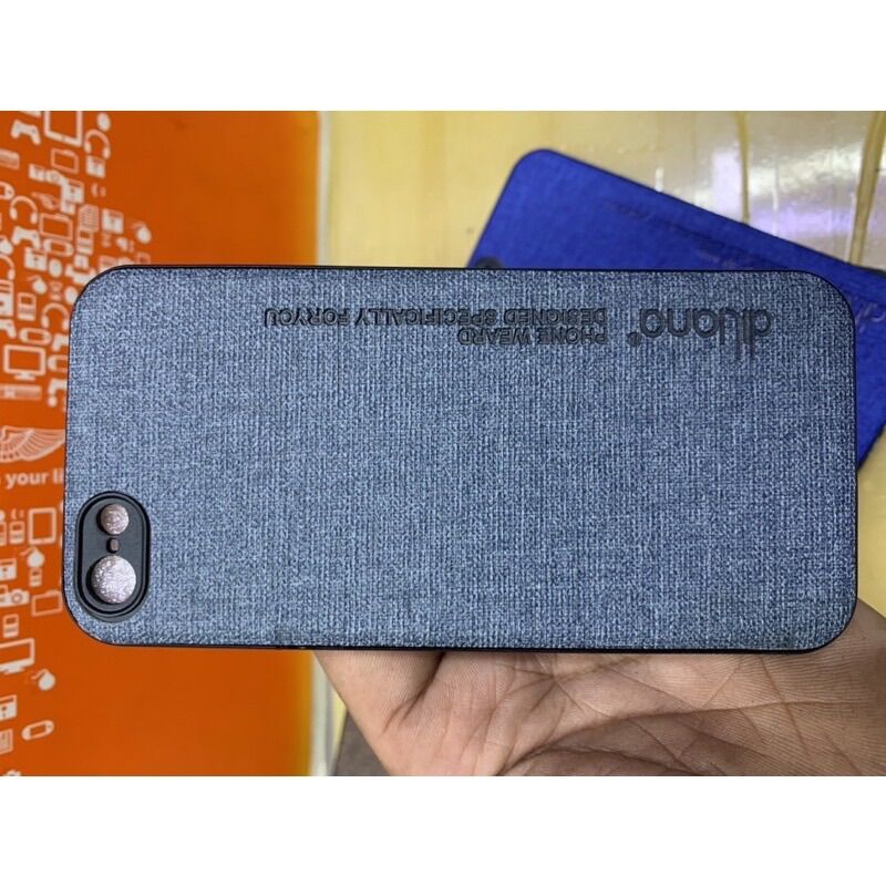 Ốp lưng IPhone 5G/5S dẻo kiểu vải bố thời trang