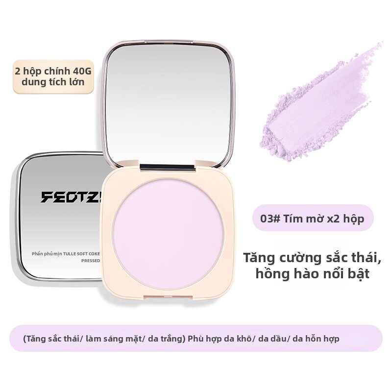 Feotznw | Matte Finish Long-lasting Face Powder Oil Control - 5