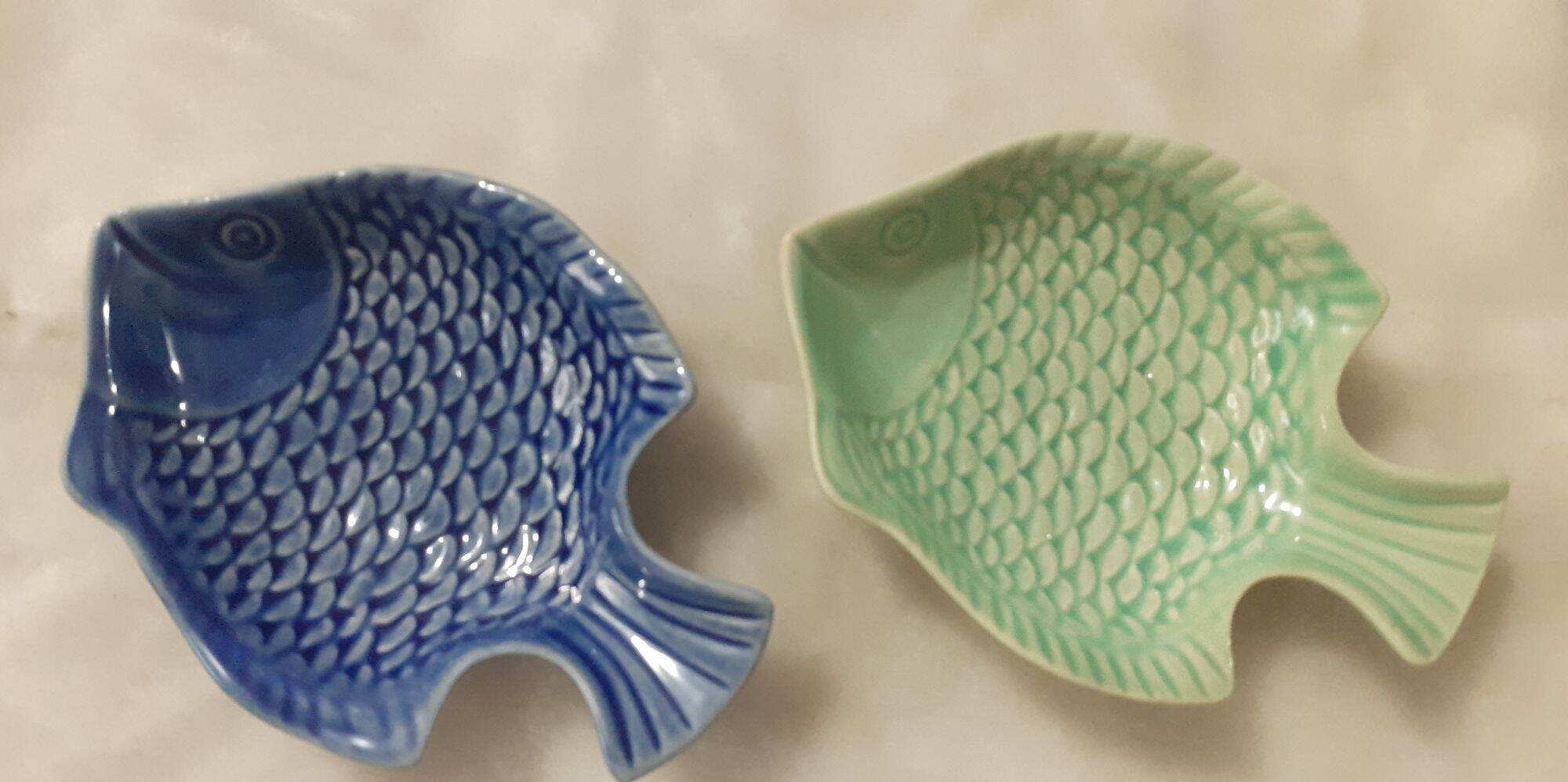 Đĩa gốm sứ nhỏ hình cá 10cm x 7cm