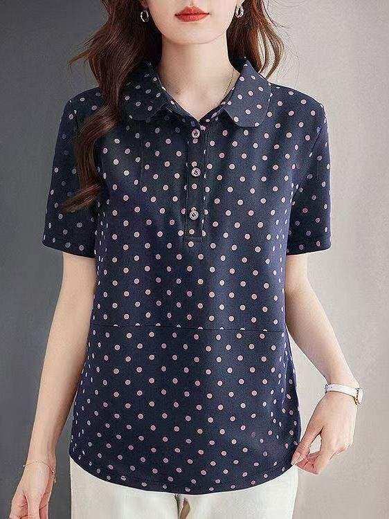 HUAXUNRAN | Áo Polo Nữ Mùa Hè Form Rộng