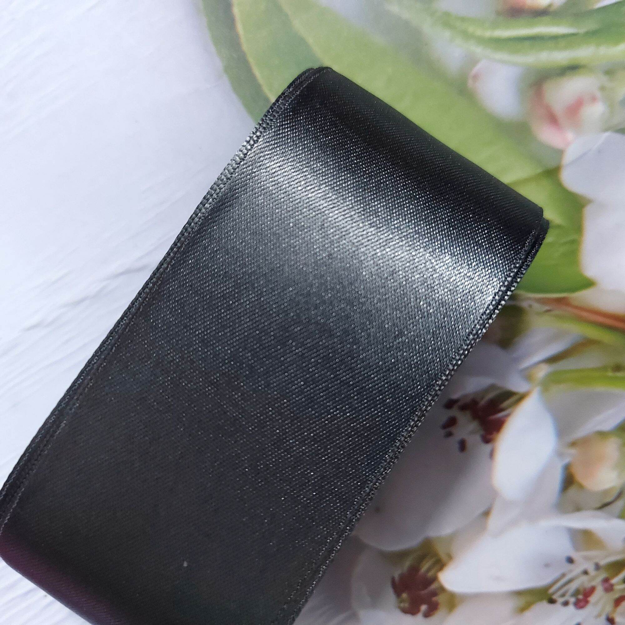 Ruy băng lụa 2 mặt , phụ kiện thủ công, bản rộng 4 cm.