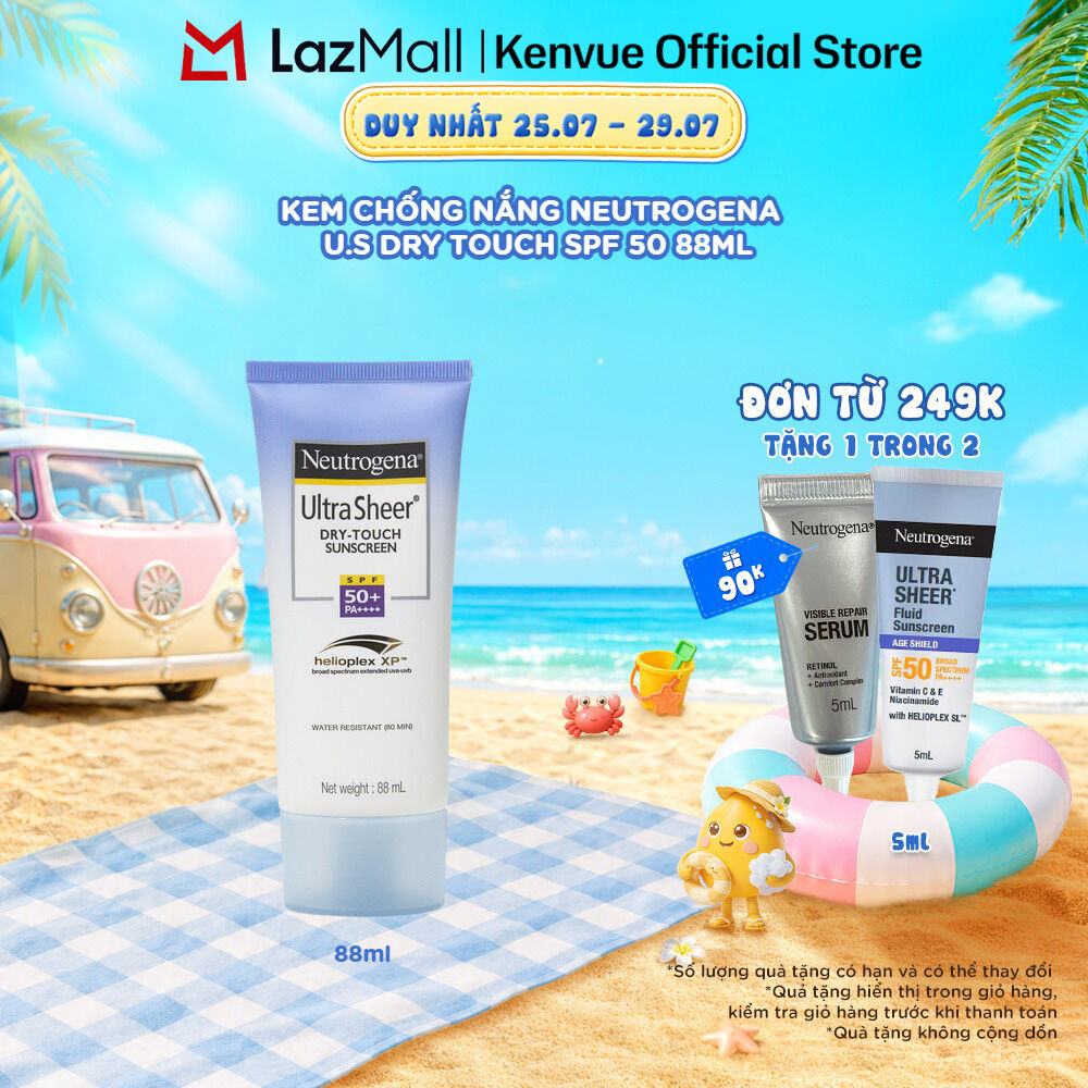 Kem chống nắng Neutrogena U.S Dry Touch SPF 50 88ml