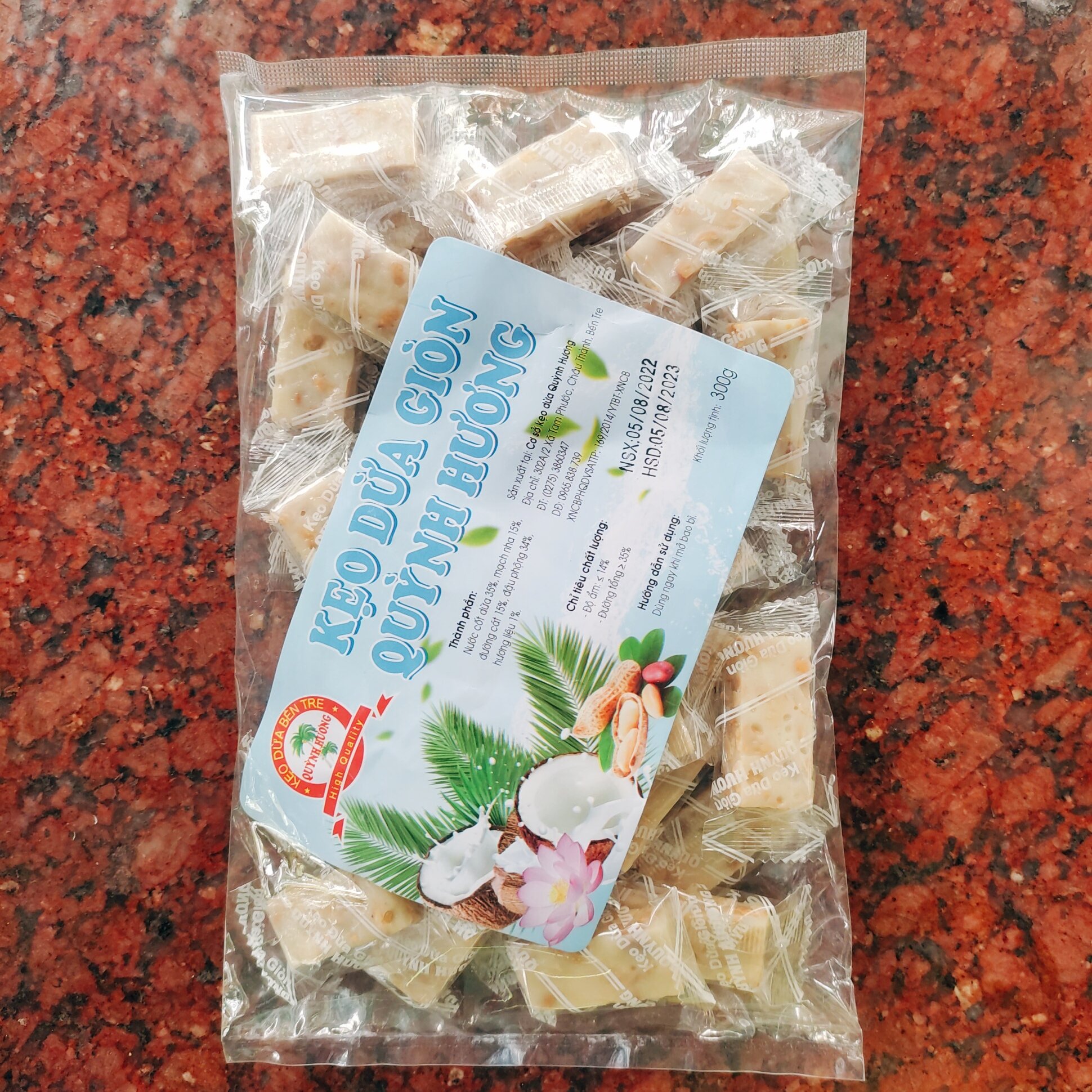Kẹo dừa giòn Quỳnh Hương 300g