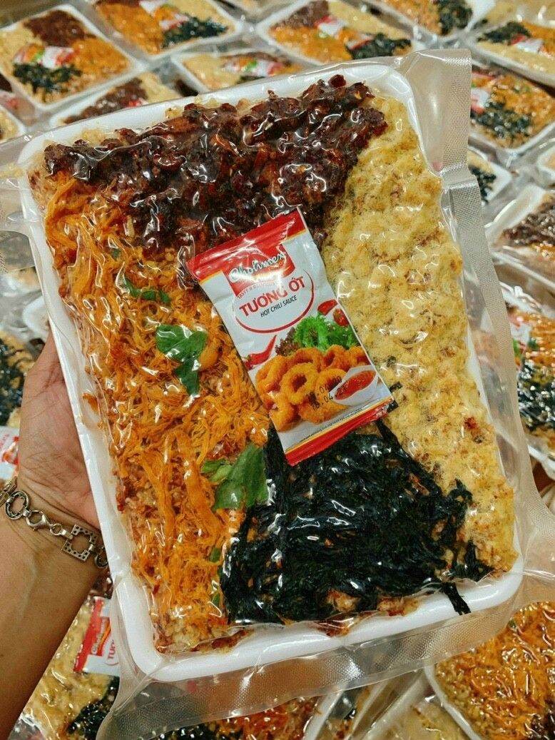 Cơm Cháy Mix 4 Vị Khay Như Hình