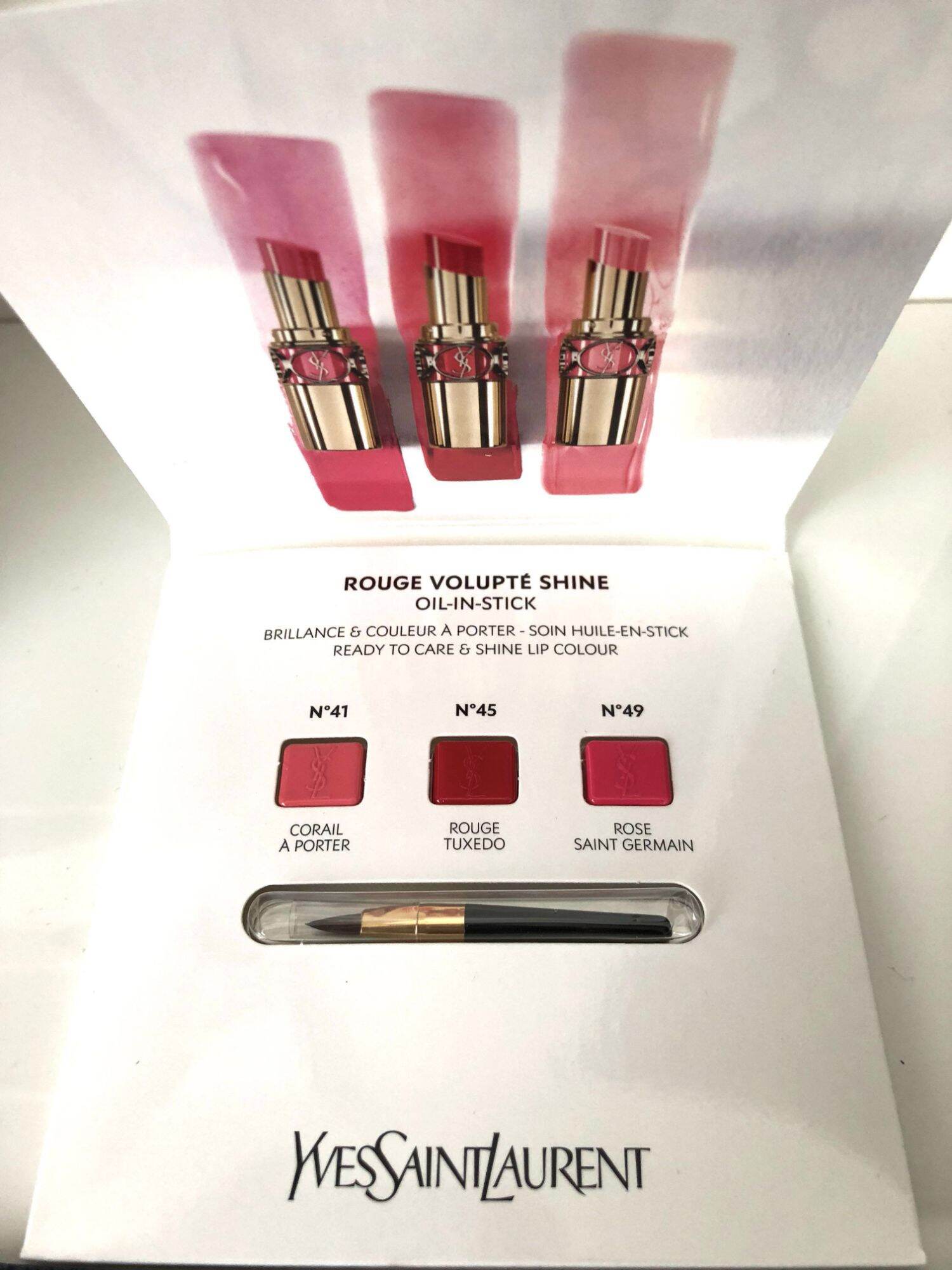 Bảng Sample Son Ysl Slim Velvet Mini 3 Màu.