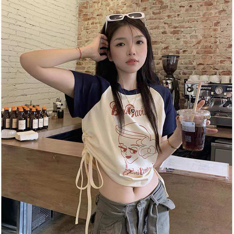 Áo croptop rút dây 2 bên bette dawn