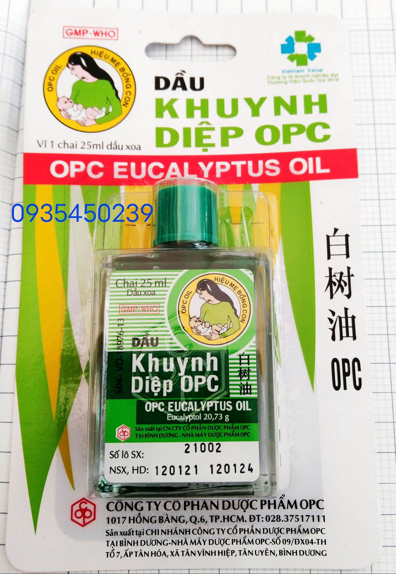 Dầu Khuynh Diệp Opc 25Ml