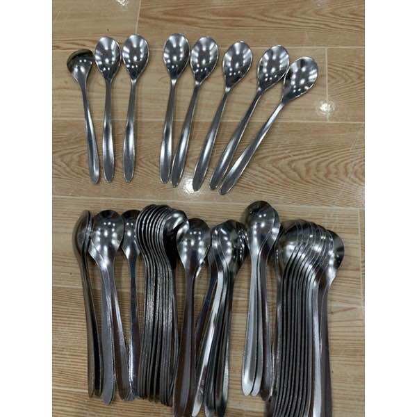 💯🥄 bán sỉ_ 100 muỗng uống cà phê inox ngắn