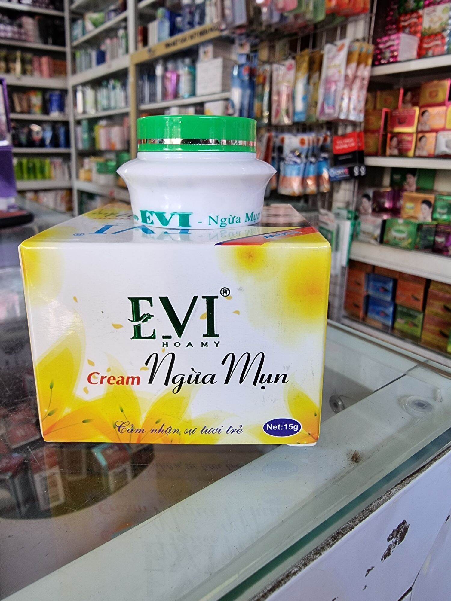 Kem evi ngừa mụn 15gr lẻ 1 hũ