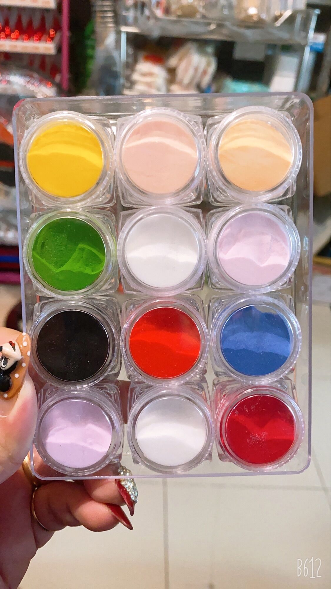 Nail set bột nặn hoa 3 in 1 - nặn hoa bột nổi - nhúng- đắp móng