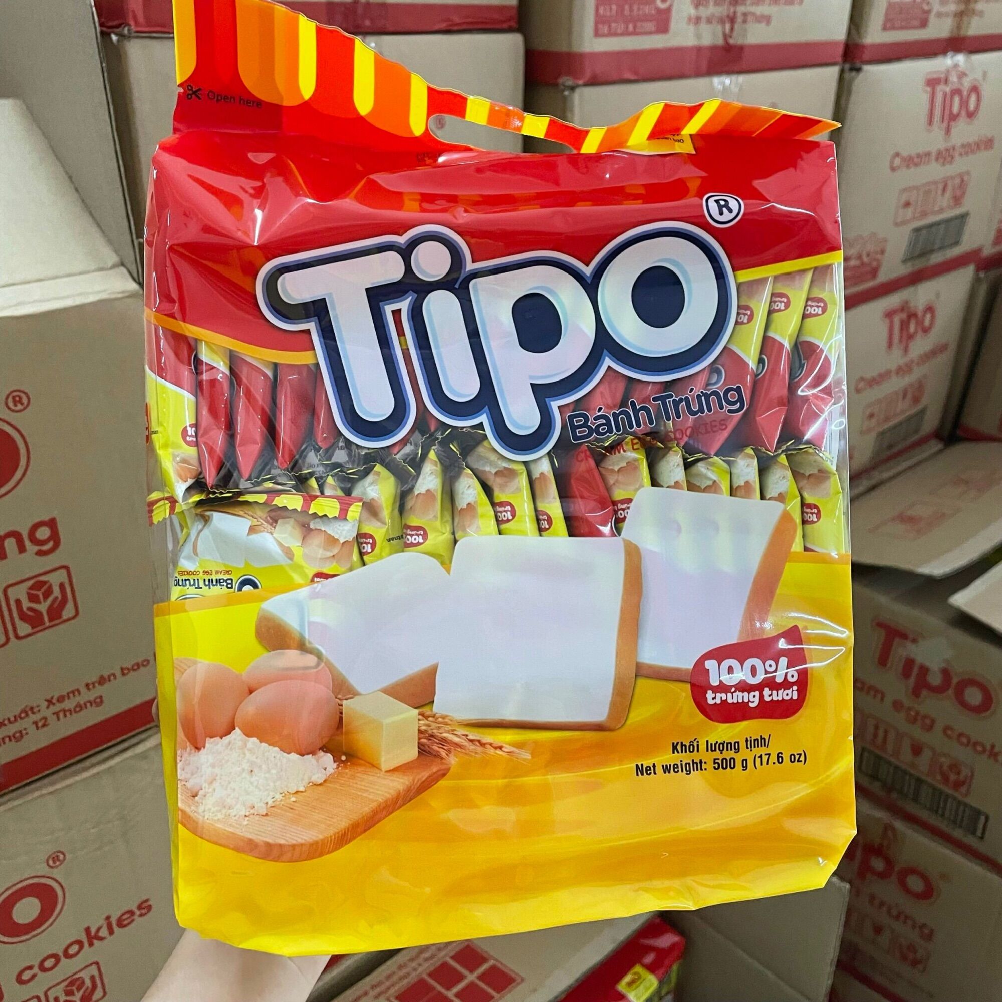 Bánh trứng tipo 500g