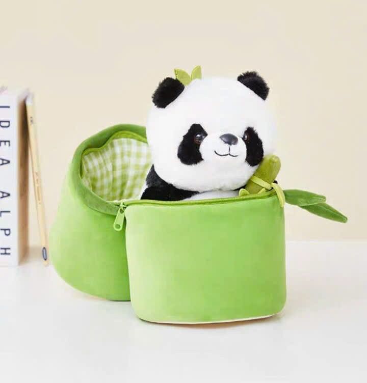 [Nami] Gấu Trúc Ôm Tre Trong Ống Tre 35cm