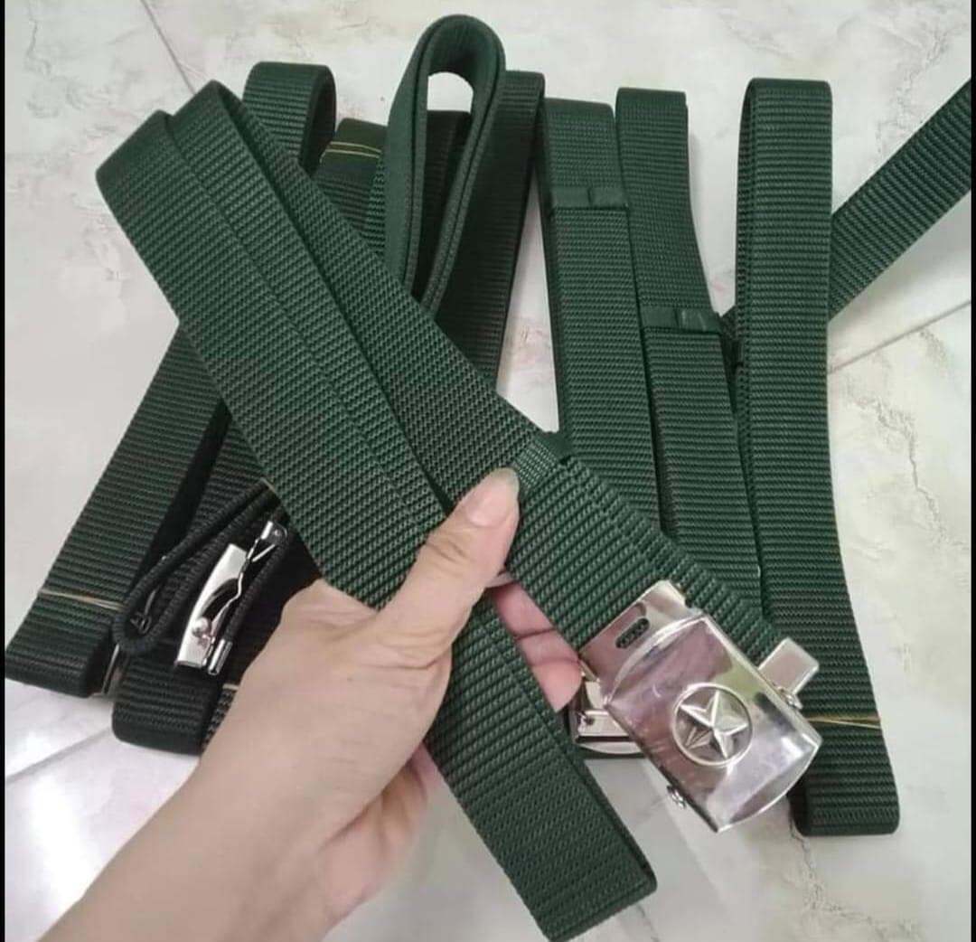 Dây Lưng ( Dây nịt ),Thắt Lưng Vải Dù Nam màu xanh Lính