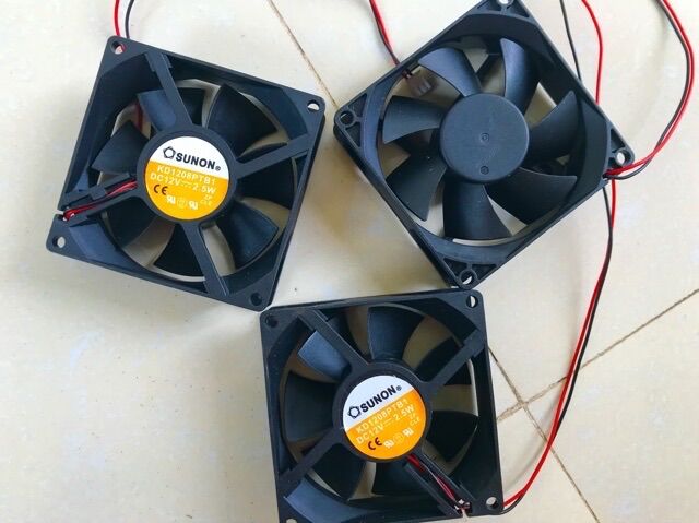 Quạt tản nhiệt 8cm nguồn 12v 0.23A
