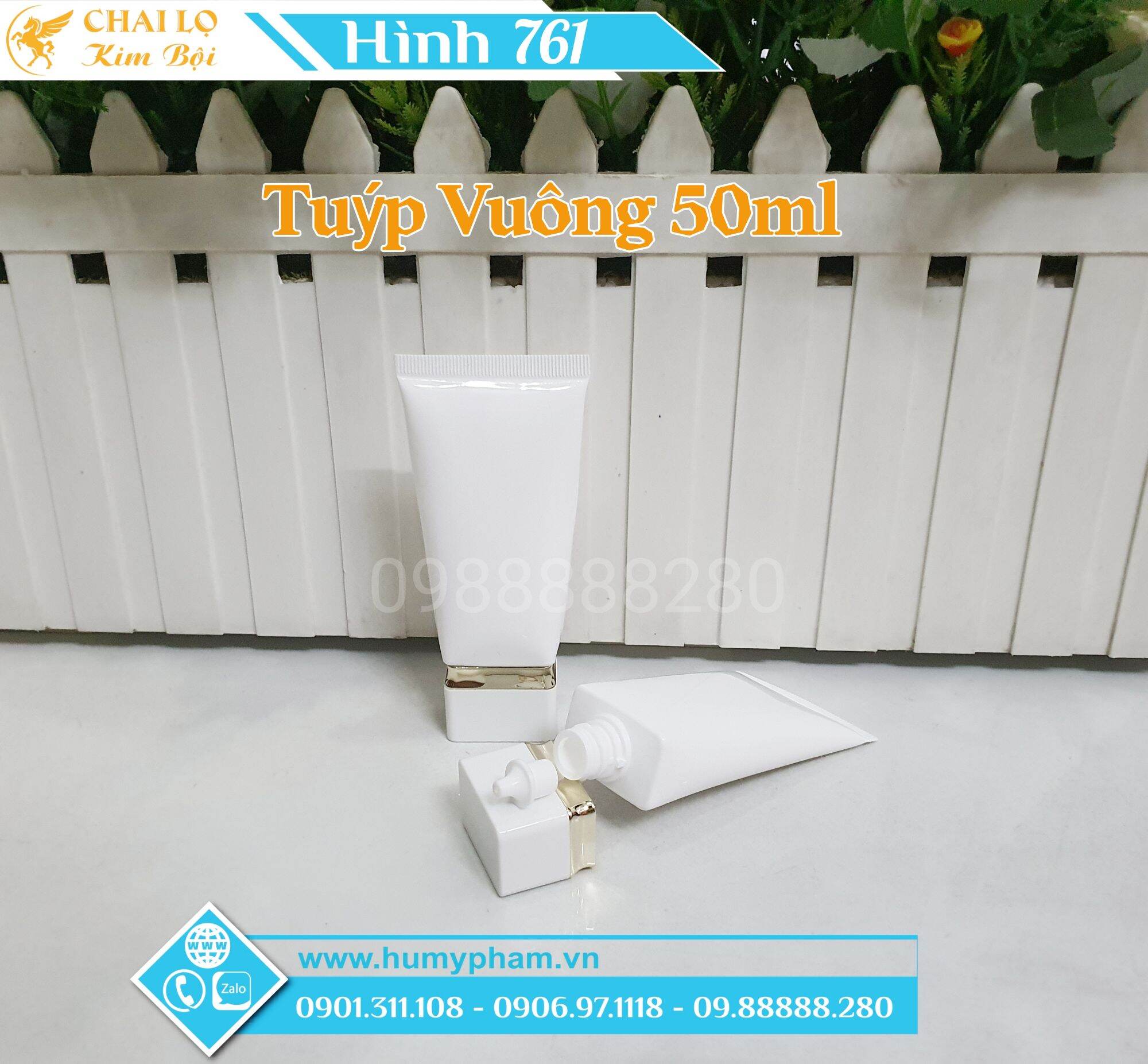 TUÝP VUÔNG ĐỰNG KEM CHỐNG NẮNG 50ML