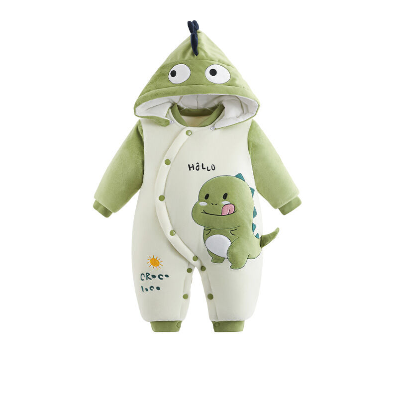 wuawua | Winter Warmth Infant Outing Wear Thick Overall Giá 660,000 Đồng*Miễn phí vận chuyển