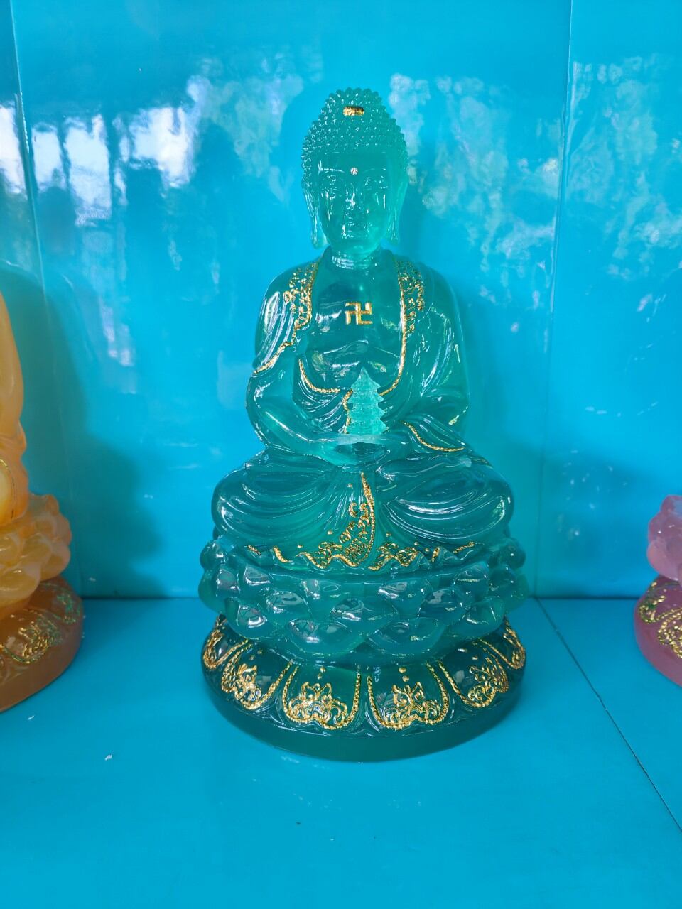 Tượng 7 Vị Dược Sư Lưu Ly cao 30cm
