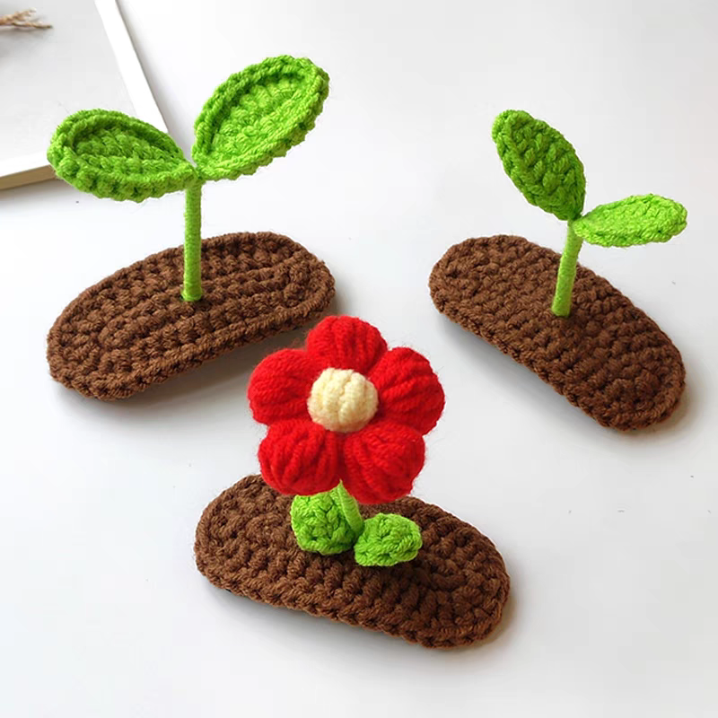 Kẹp tóc hoa len handmade 🌹🌹 xinh xắn