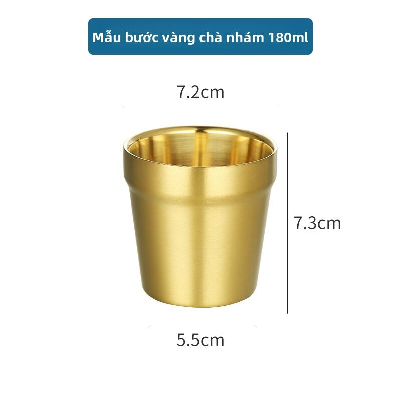 Cốc Nước Hai Lớp Bằng Thép Không Gỉ Phong Cách Hàn Quốc Cốc Đựng Đồ Uống Cốc Đựng Cà Phê Cốc Đựng Nước Dùng Tại Nhà Hàng - 8