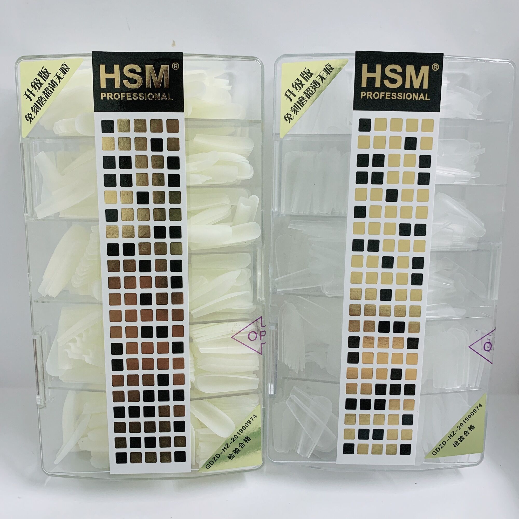 Móng úp HSM lẻ size 56789, móng úp nhám lẻ size