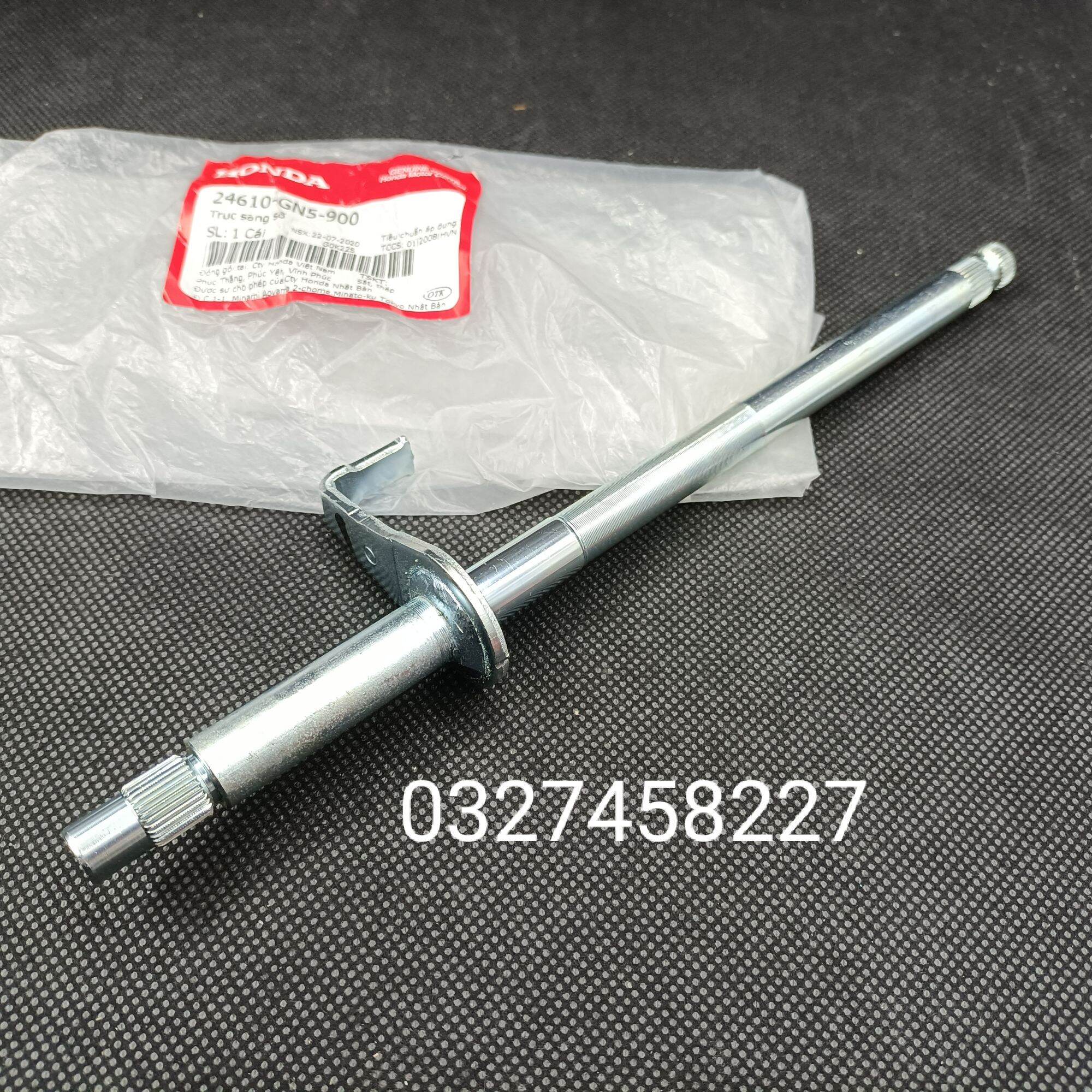 Trục cốt cần móc sang số xe DREAM, WAVE, FUTURE...zin Honda
