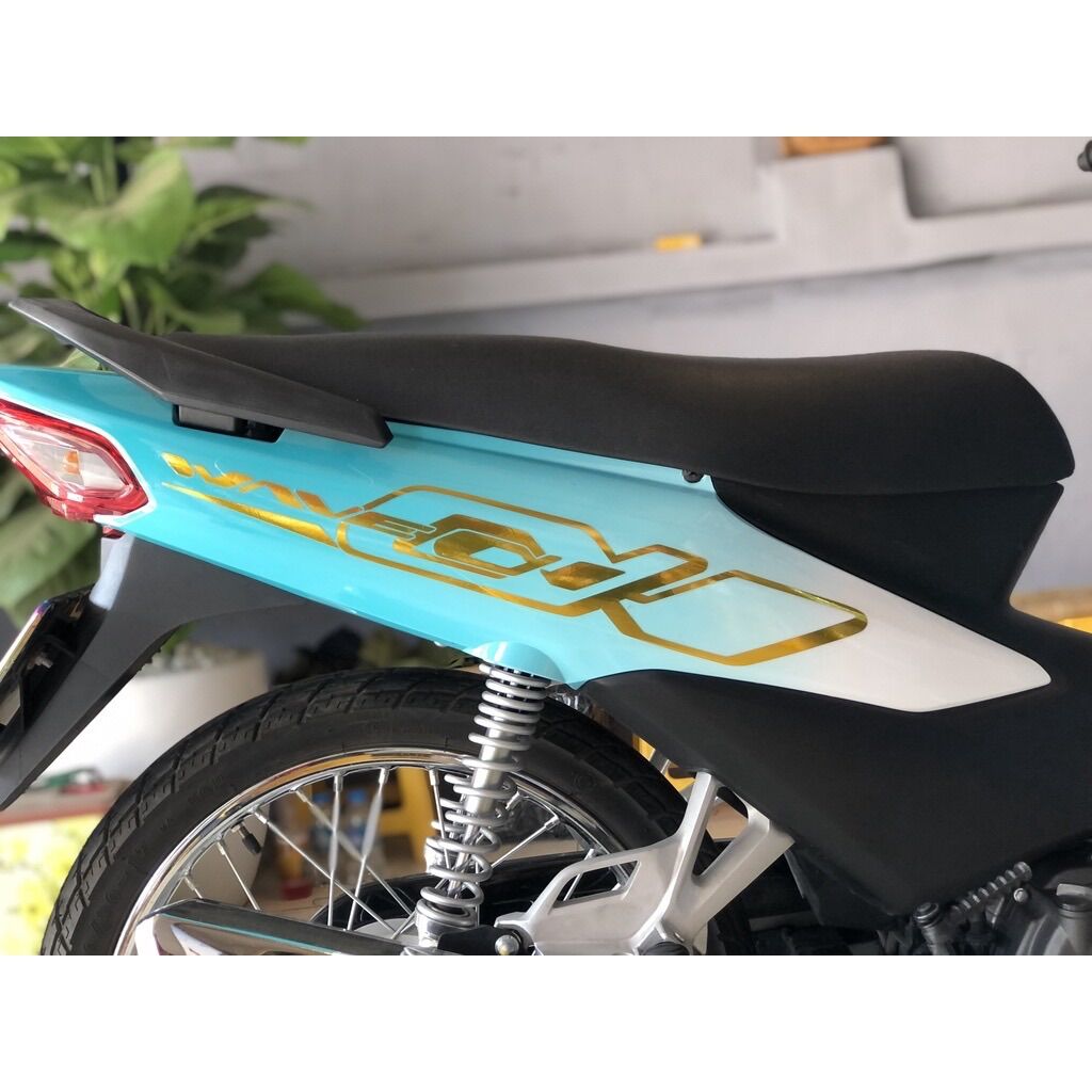Tem Cắt Crom Vàng Cao Cấp Gắn Wave 50/100/110cc