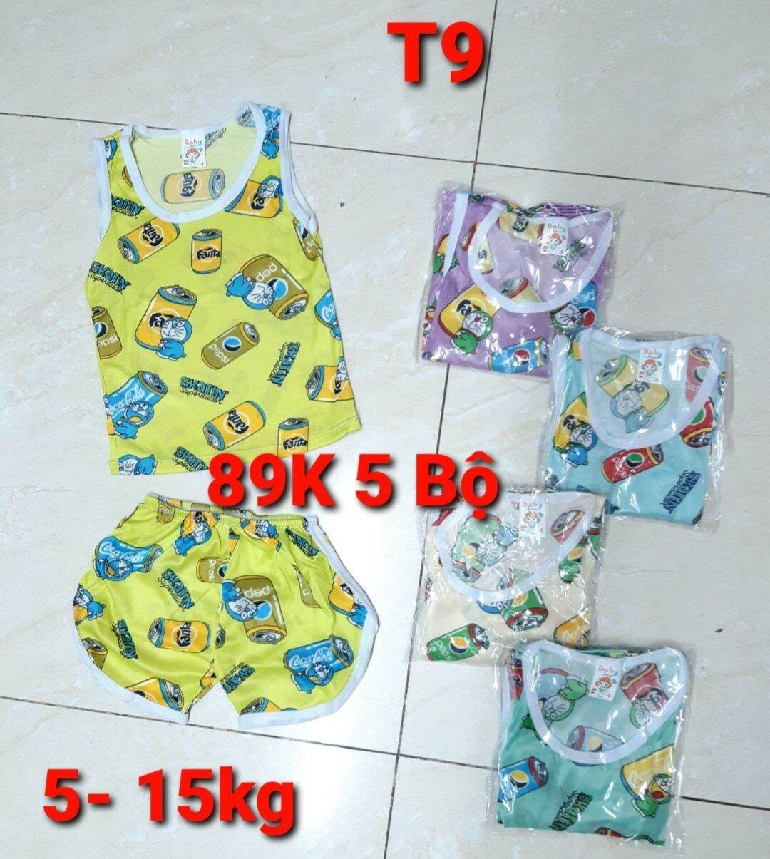 89K 5 Bộ quần áo trẻ em 5- 18kg