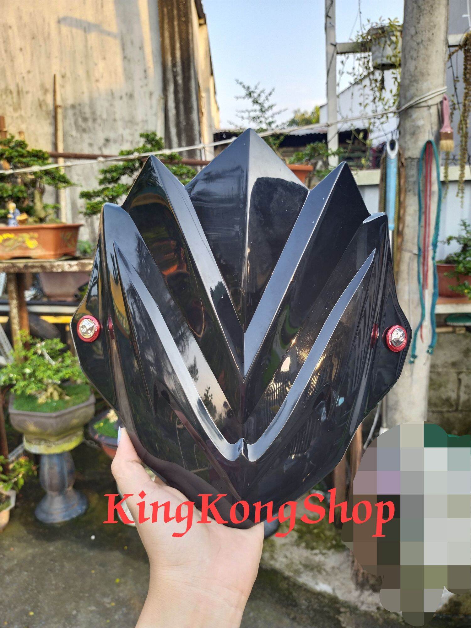 Mão chắn gió đen bóng gắn exciter 155 mẫu mới...
