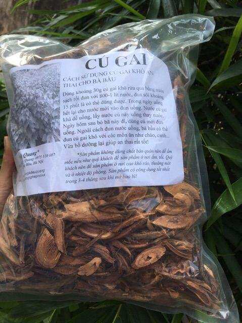 500gr củ gai khô an thai dưỡng thai cho mẹ bầu.
