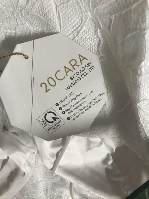 Váy cúp ngực ren trắng size S 20again